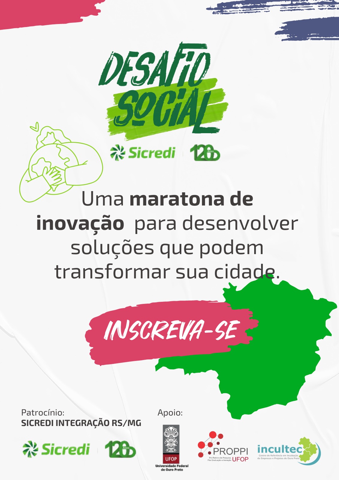 Banner de promoção do evento Desafio Social.