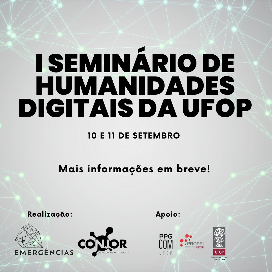 Banner de divulgação do I Seminário de Humanidades Digitais