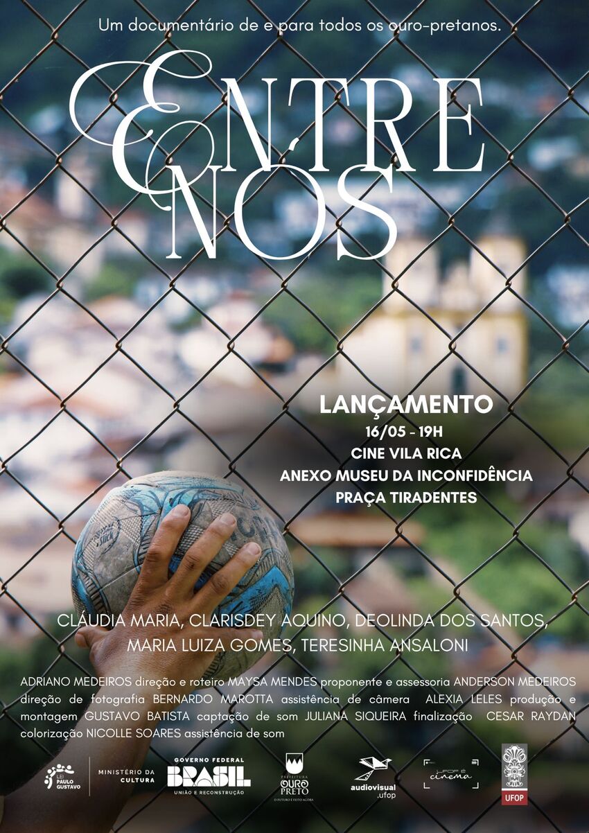 Banner de divulgação lançamento do filme documentário “Entre Nós”.