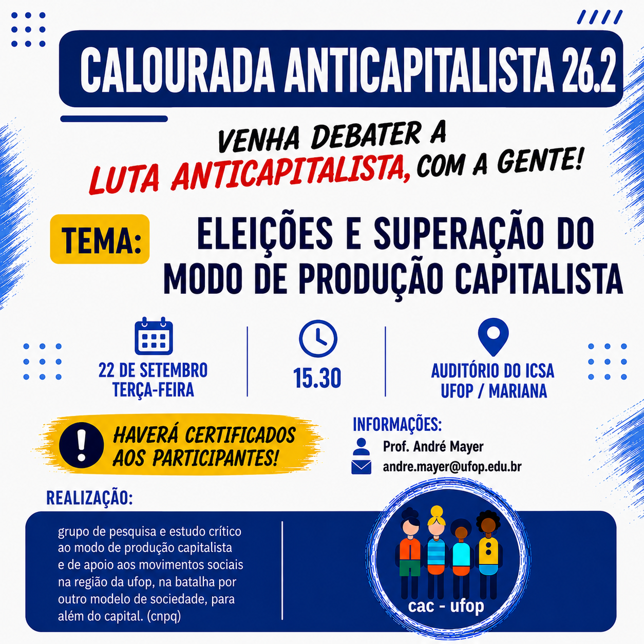 Banner de divulgação do evento