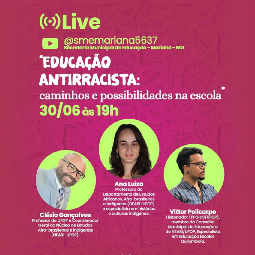 Banner de divulgação da roda de conversa