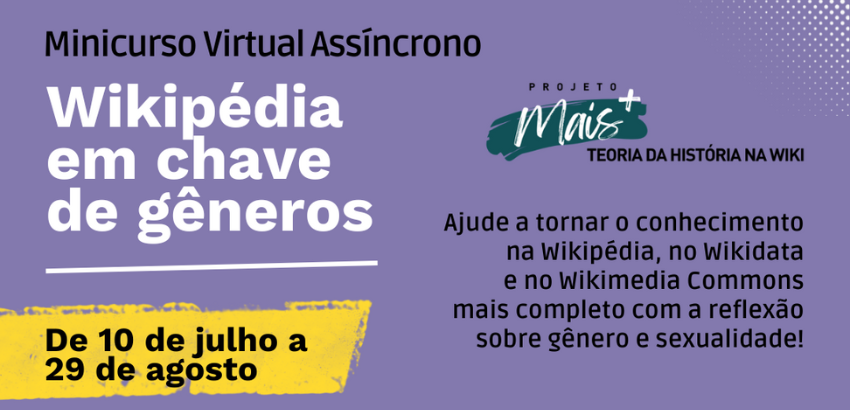 Banner com informações sobre o evento.