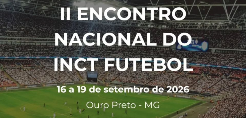 imagem mostra estádio durante o jogo de futebol. A segunda edição do INCT Futebol será realizada em Ouro Preto.