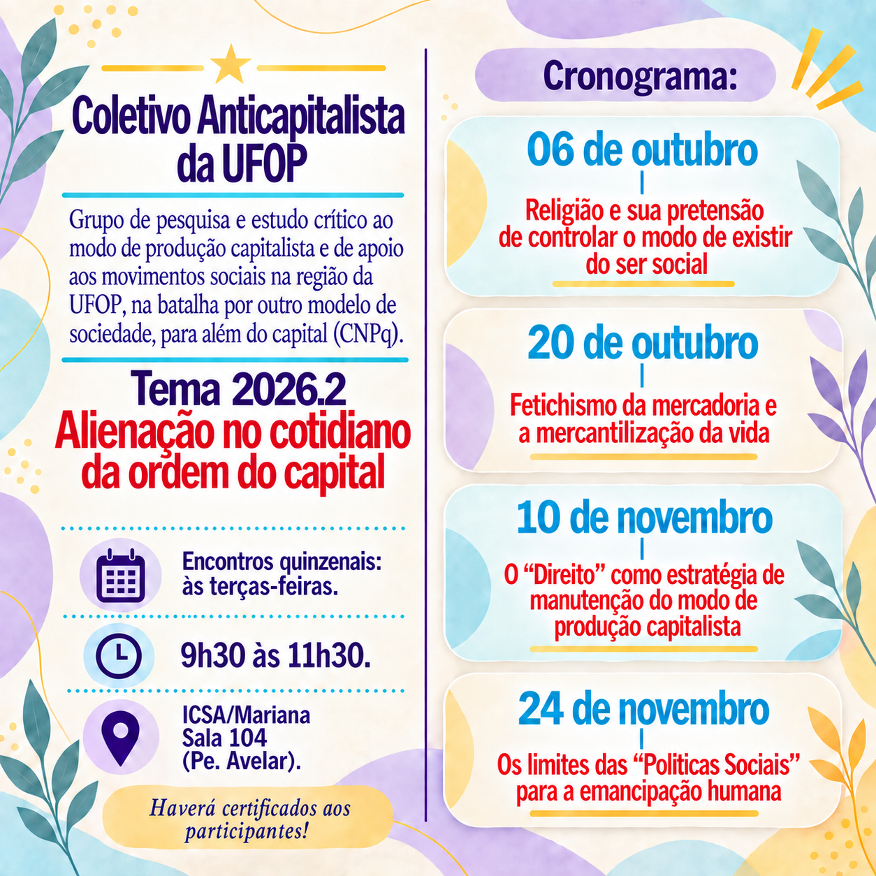 Banner de divulgação do evento
