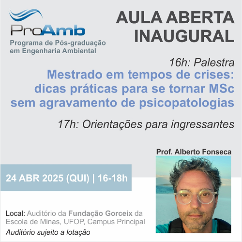 Card com as informações sobre a palestra, já disponibilizadas no texto que acompanha.