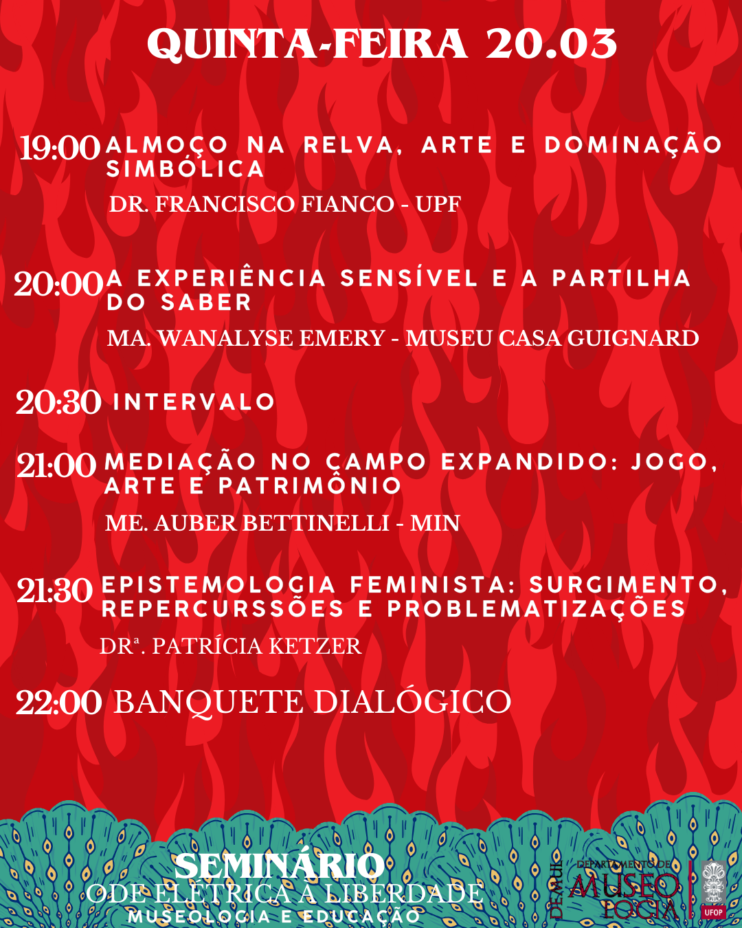 Banner de divulgação Seminário de Museologia.