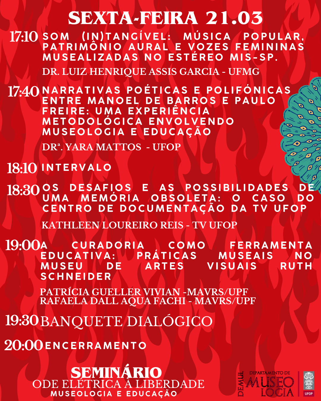 Banner de divulgação Seminário de Museologia.