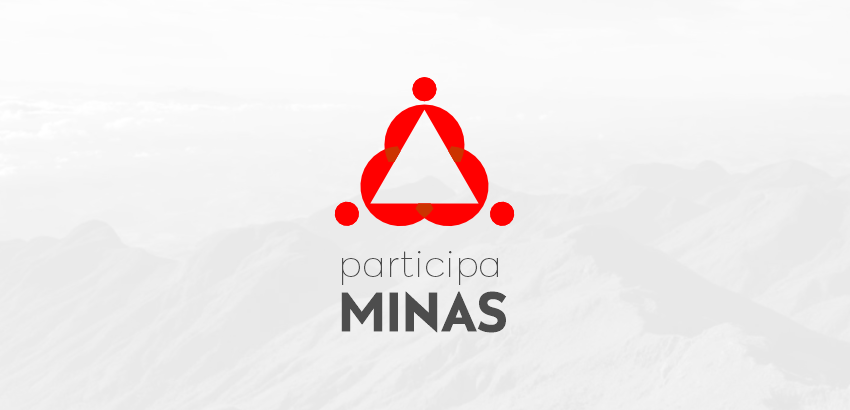 imagem com um triangulo e os dizeres "Participa Minas"