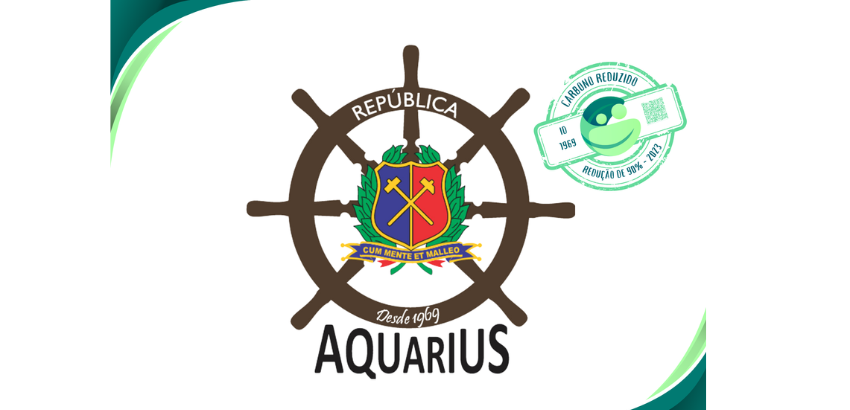 Selo Carbono Reduzido 90% CO2 da República Aquarius