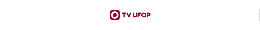Imagem em fundo branco com o logotipo da TV UFOP