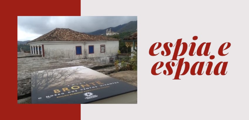 Banner com livro "Morro dos Ventos Uivantes"
