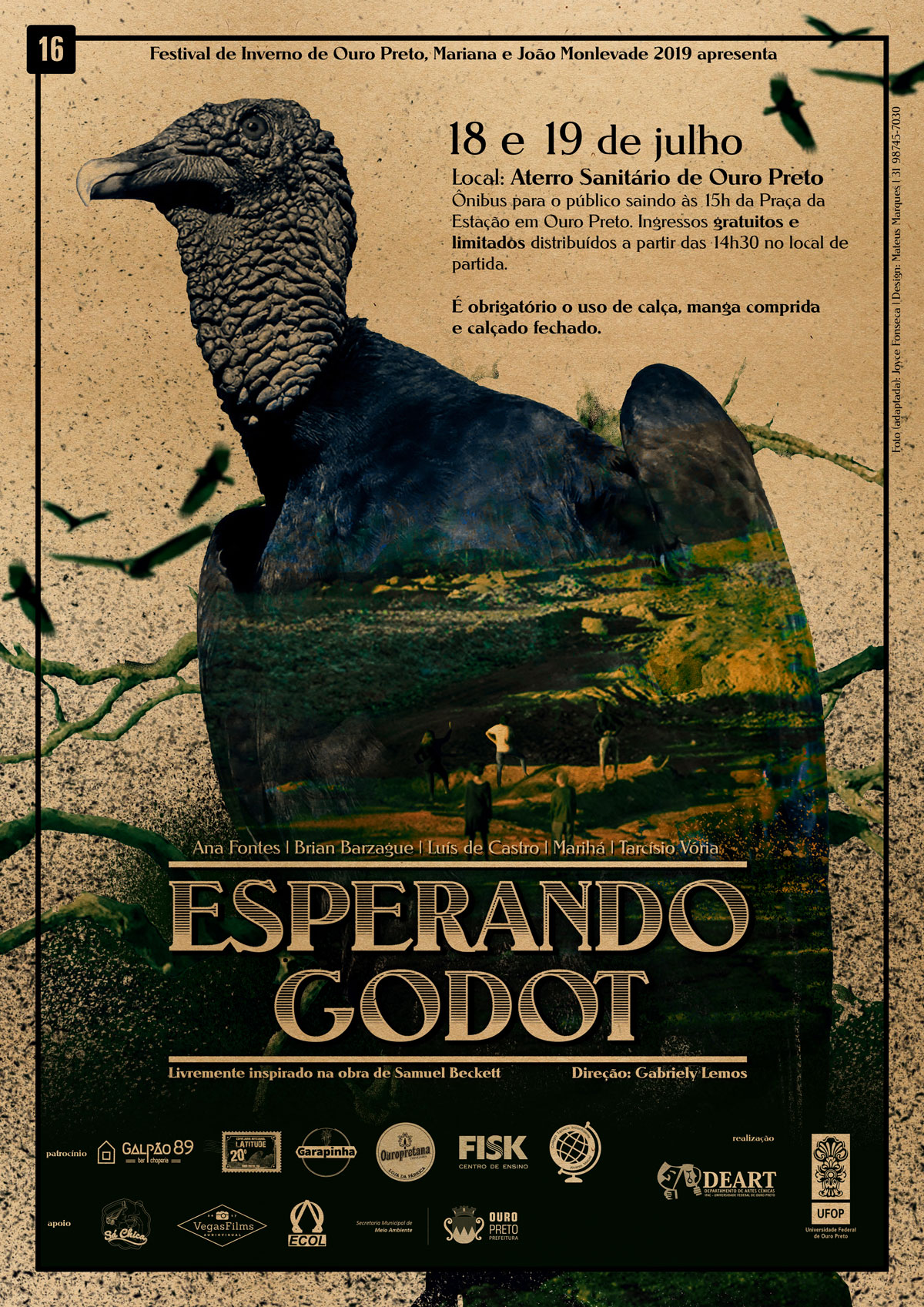 Peça "Esperando Godot" | Universidade Federal de Ouro Preto - UFOP